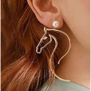 Whimsical Horse Drop Earrings